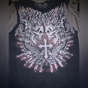 AFFLICTION mens x-large sleeveless tee